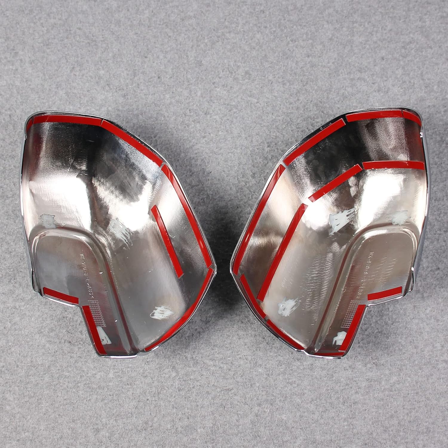 Beautost Fit for Ford 2021 2022 2023 2024 2025 Bronco Sport Rear View Mirror Side Molding Guard Cover Trims Chrome ABS