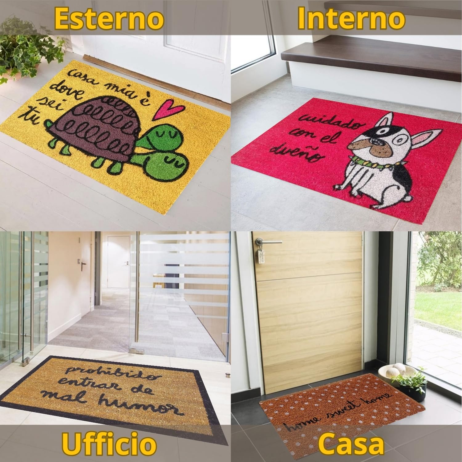 Tappetino Ingresso Antiscivolo 40x60 Cm – Geometrico In Microfibra, Con Fondo TPR, Lavabile, Verde Chiaro