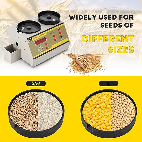 Miniatura 2 de CGOLDENWALL Instrumento de contador automático del microordenador de la máquina para las partículas 110V del grano del trigo del maíz de la soja del
