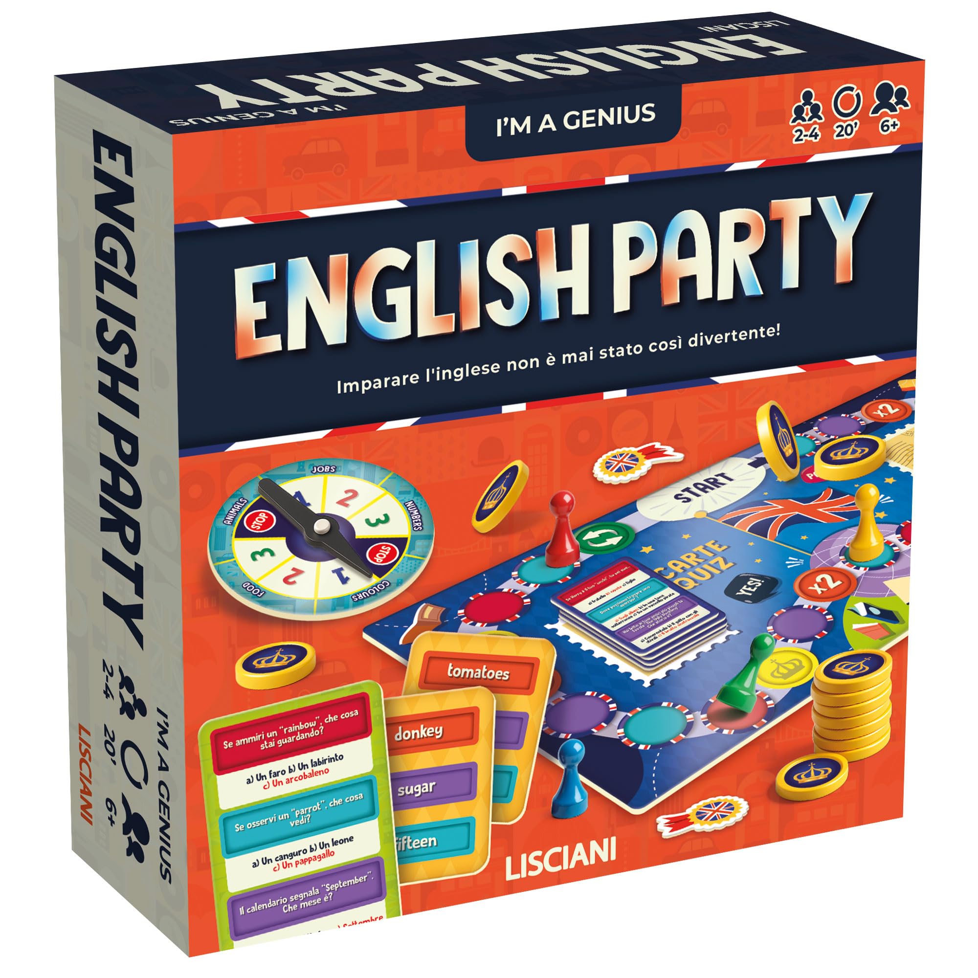 Liscianigiochi I'm a Genius TS Go English, Multicoloured, 100514