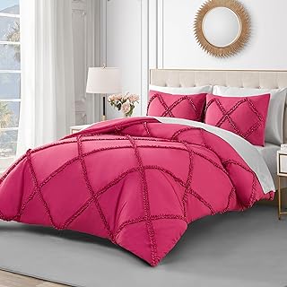 Juicy Couture Diamond Pink Ruffle Comforter Set