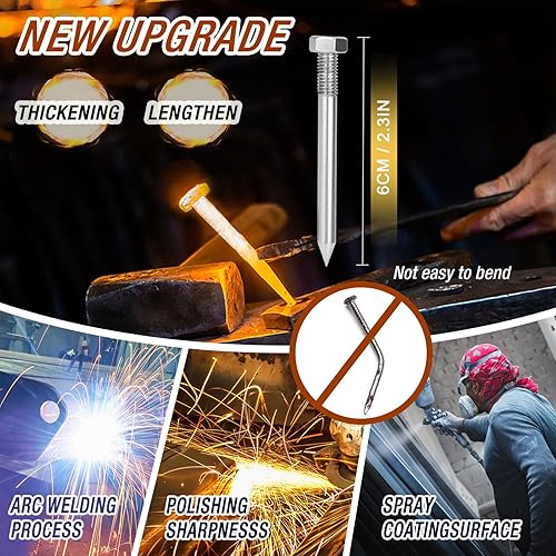 Miniatura 7 de Aireador de césped, aireador manual de extracción de césped con 15 picos de núcleo, herramientas de césped y jardín, aireación de enchufe