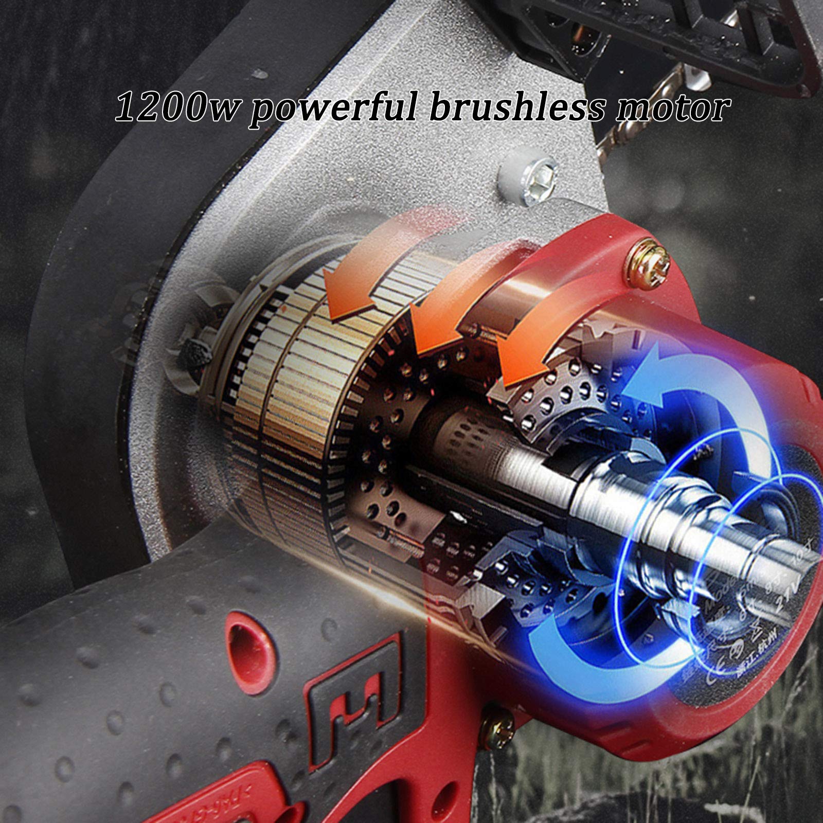 Tronconneuse Electrique sans Fil, Scie a Bois avec Batterie et Chargeur, Scie Miniature de Jardin pour La Coupe De Bois De Branche d'arbre, Mini Chainsaw