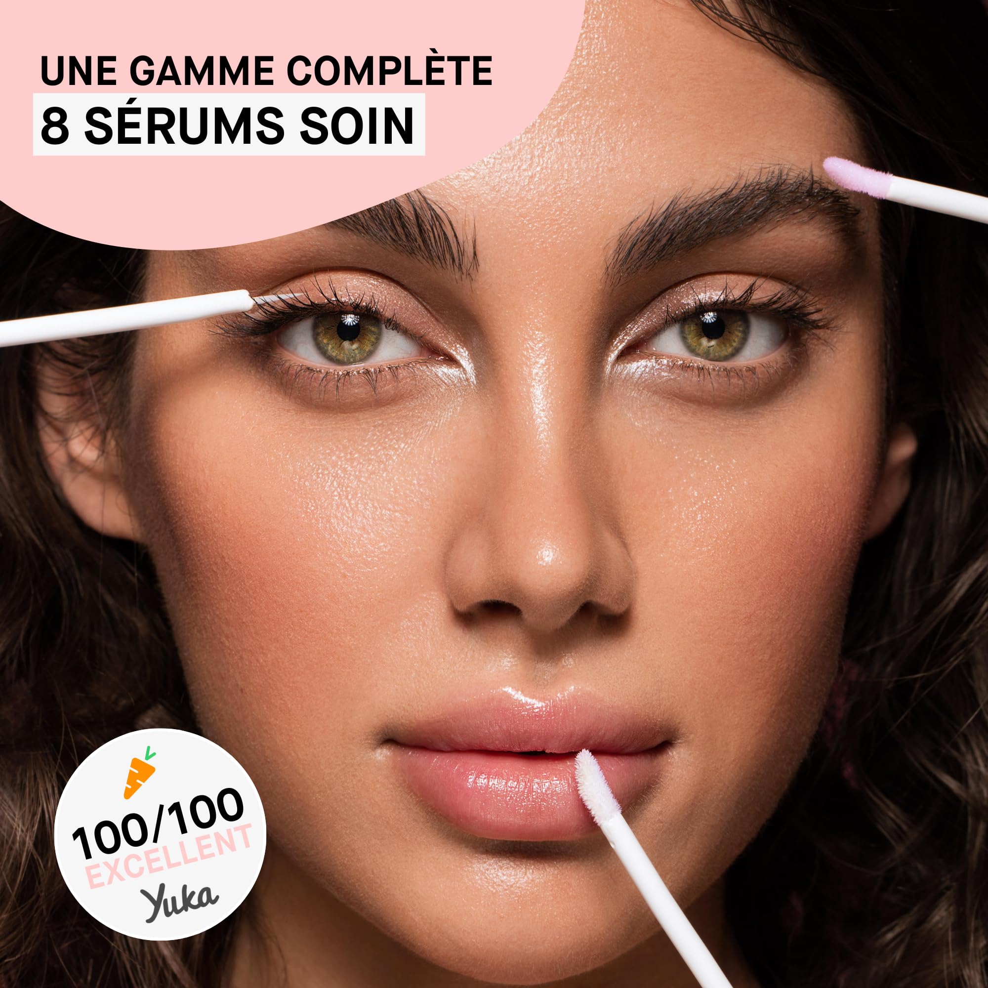 ROSEBROW Advanced Sérum de Croissance pour Sourcils Naturel par ROSEGOLD, Serum Sourcils Pousse + Fournis + Longs + Épais, Fabriqué en France, Sans Hormone, Vegan (Cure 1 Mois - 1 x 3 ml)