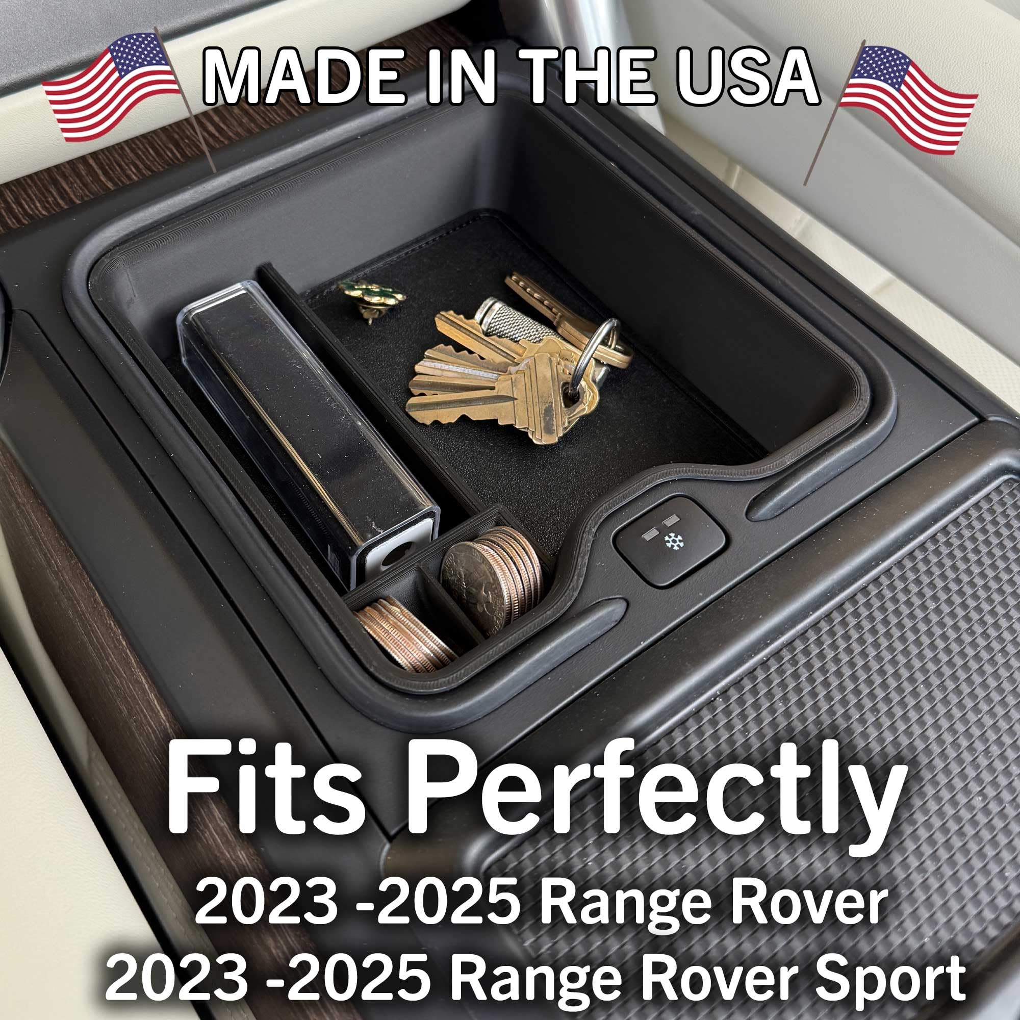 EVGoXMods Center Console Organizer For Range Rover Sport/Vogue 2023-2025 (Non-Fridge Version) - View #6