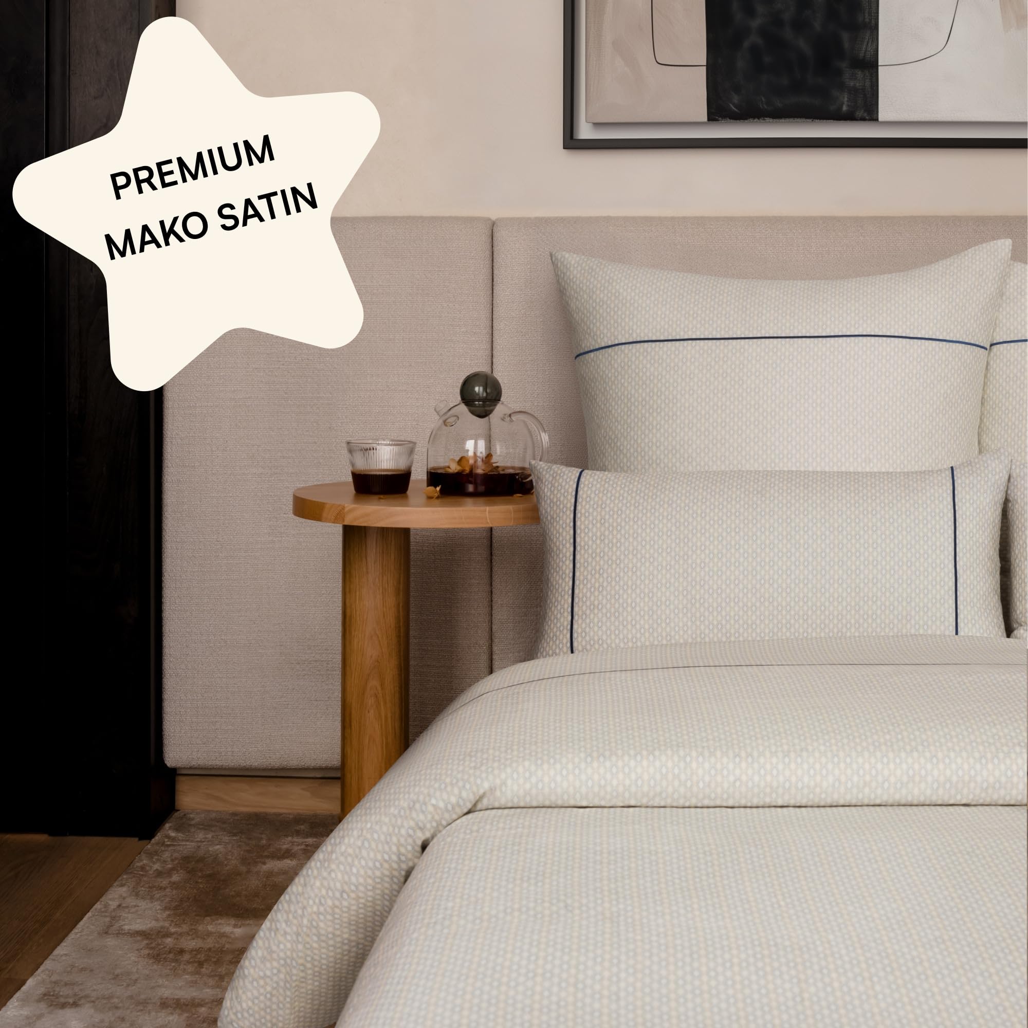 Mako - Juego de 2 fundas de almohada de satén de 40 x 80 cm, algodón (juego de 2 unidades), funda de almohada de satén de 80 x 40 cm, 40 x 80 cm, funda de almohada de 40 x 80 cm, color gris mate
