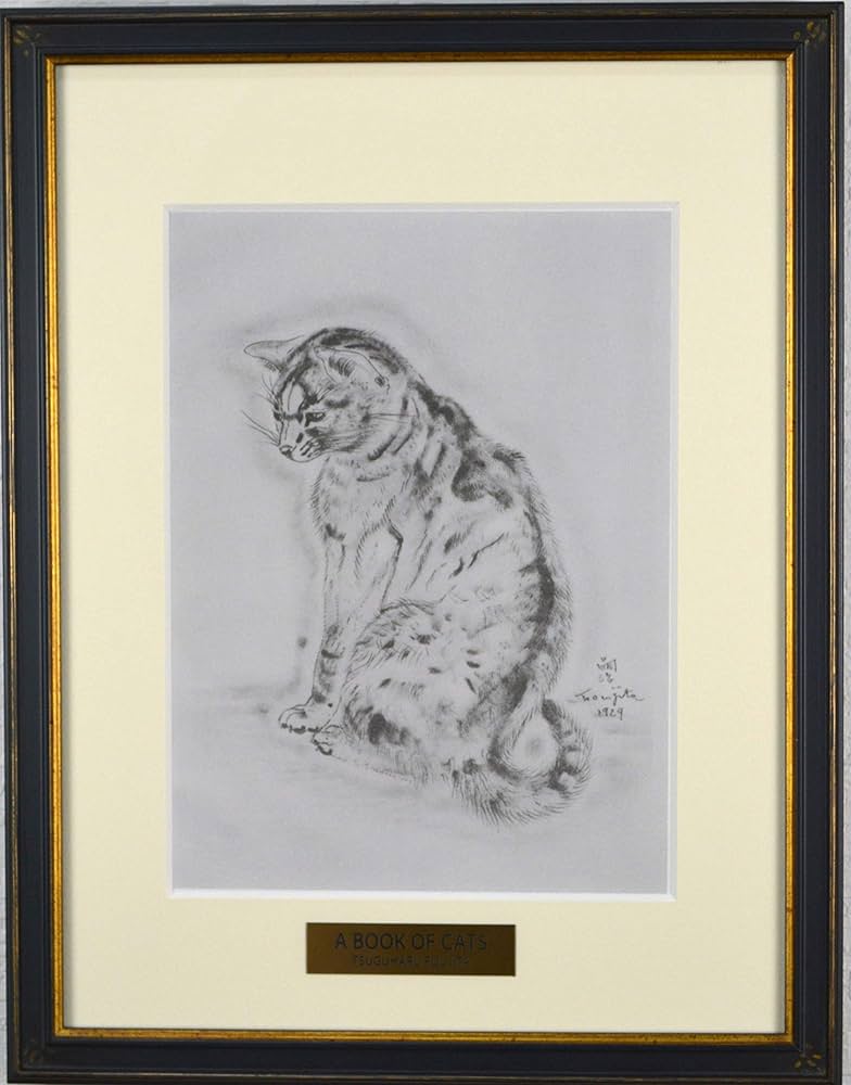 Amazon | 藤田 嗣治 『アズバ 【猫の本】』絵画 版画 猫 挿絵本
