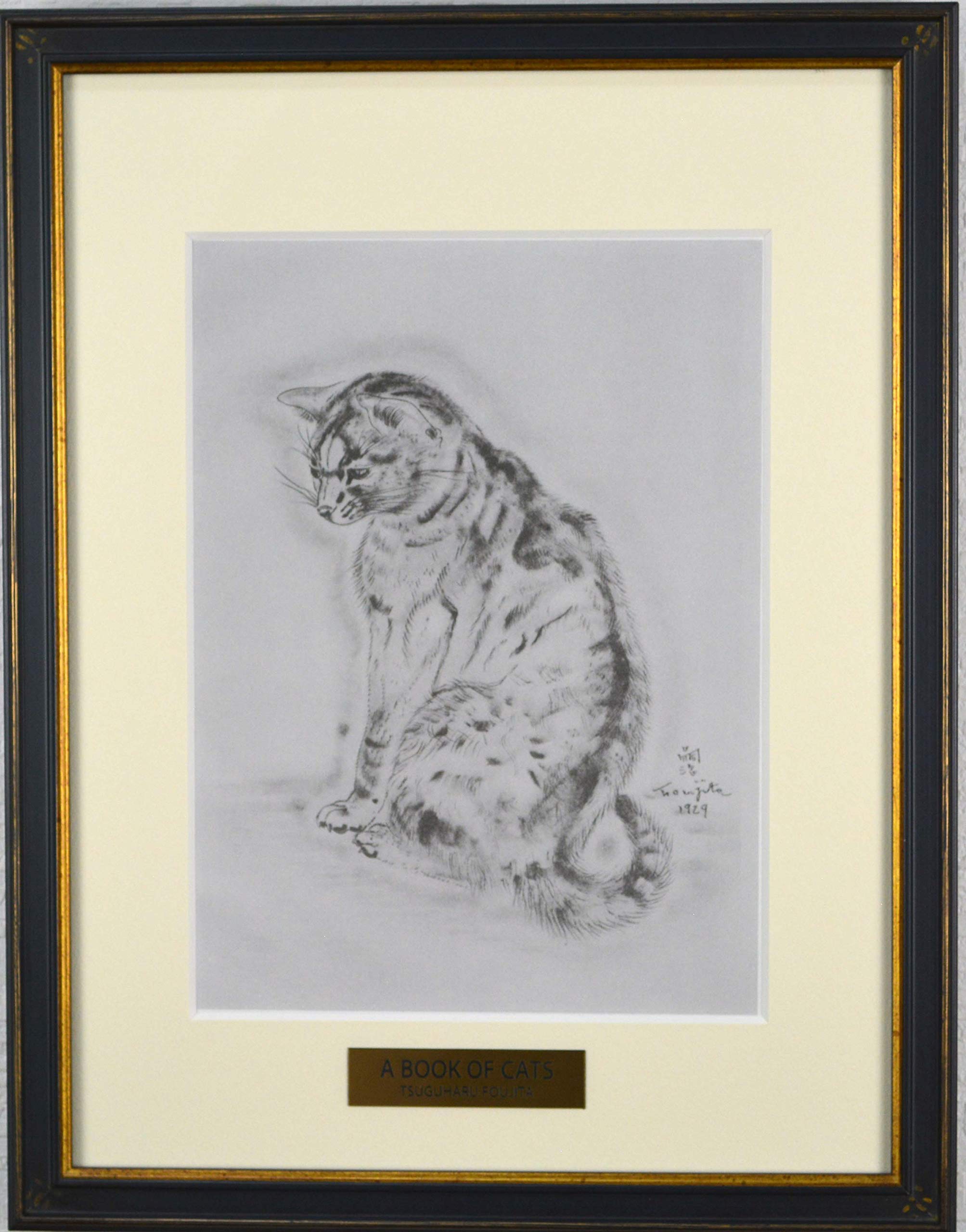 藤田嗣治 エスタンプリトグラフ 猫の本より「アズバ」 212/250 藤田嗣治 エスタンプリトグラフ 猫の本より「アズバ」 212/250