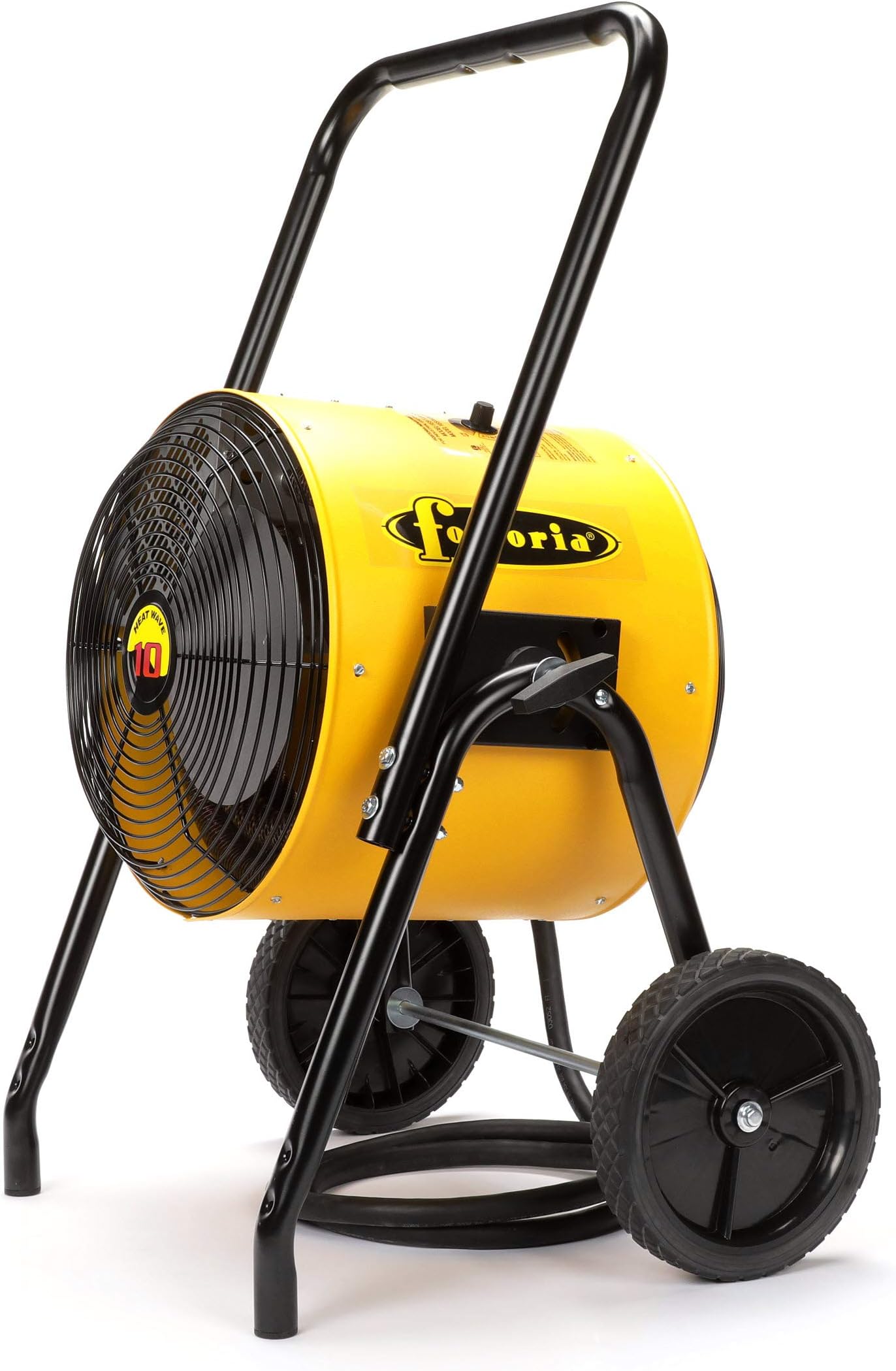 Fostoria FES09241C FES Heat Wave Series Portable Electric Salamander Heater on Wheels — Construction Work Heater, Job Site w/Thermostat 9KW, 38 Amp