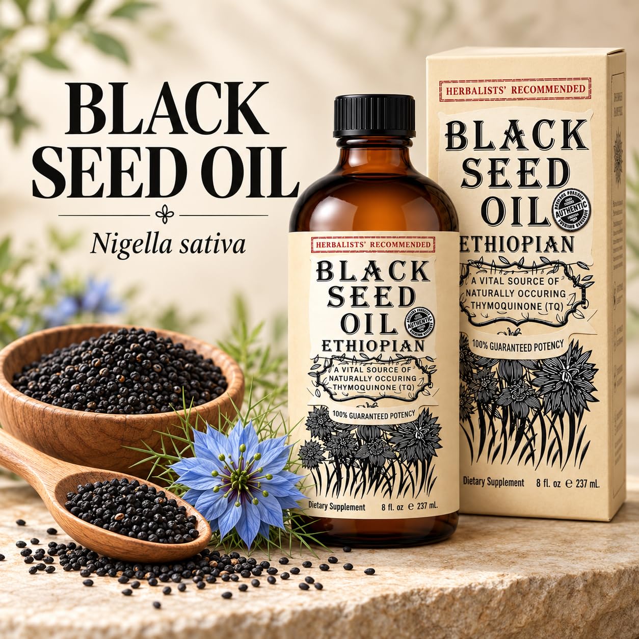 Ethiopian Black Seed Oil 8 fl oz Cold Pressed High Thymoquinone — Amazon image 5