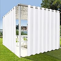 Vista 23 de OutdoorLines Cortinas impermeables para interiores y exteriores para patio – Panel de cortina de privacidad y bloqueo solar con ojales, resistente a