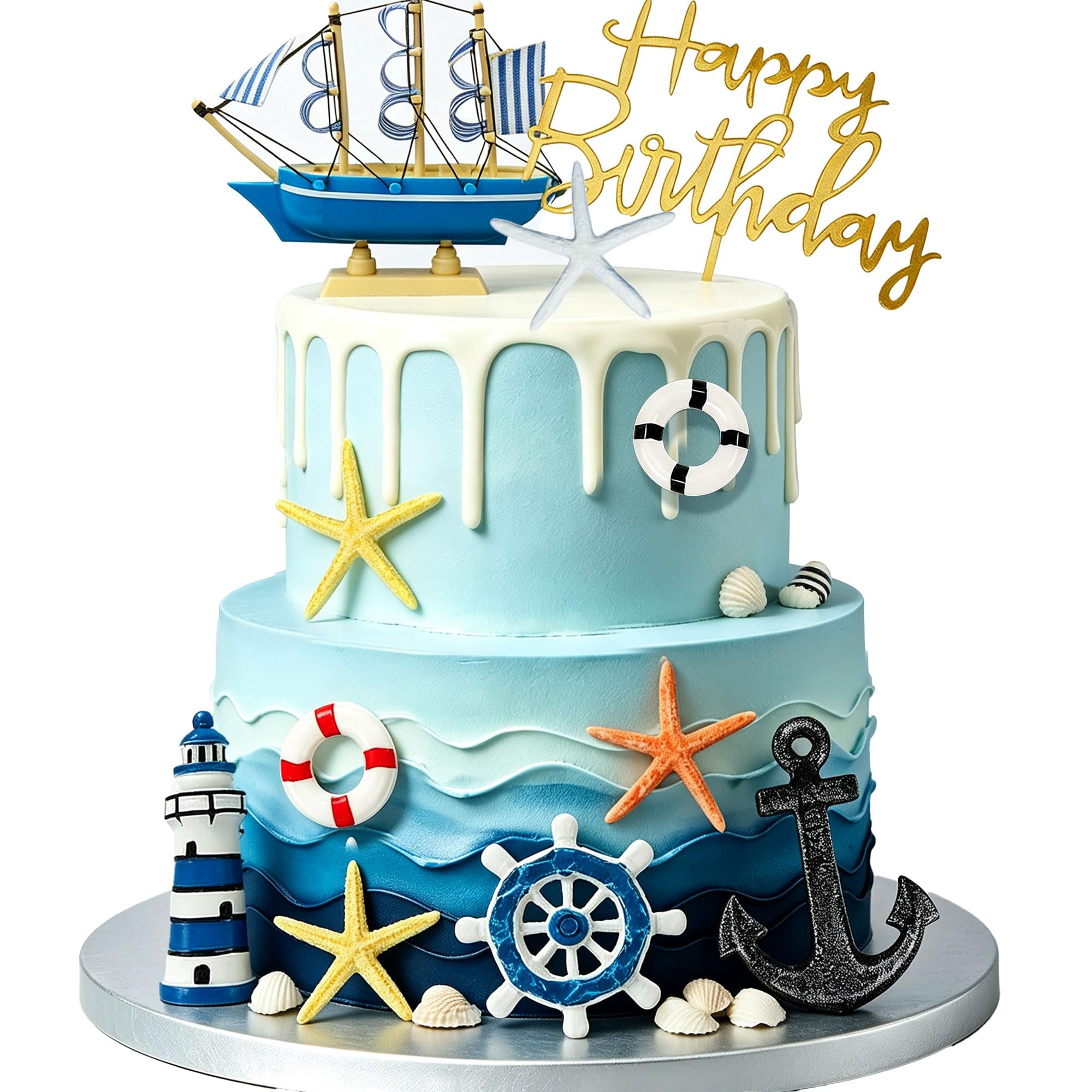 Nautical cake Topper Baby Shower Nautical Cake Decoration