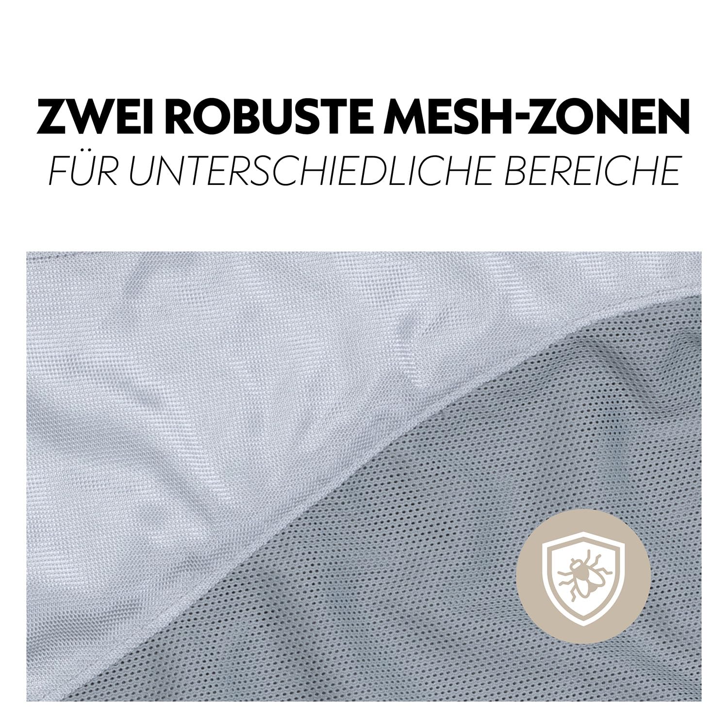 SUNRIDE Fliegendecke für Pferde Ibiza 135 cm grau mit UV-Schutz abnehmbarem Halsteil
