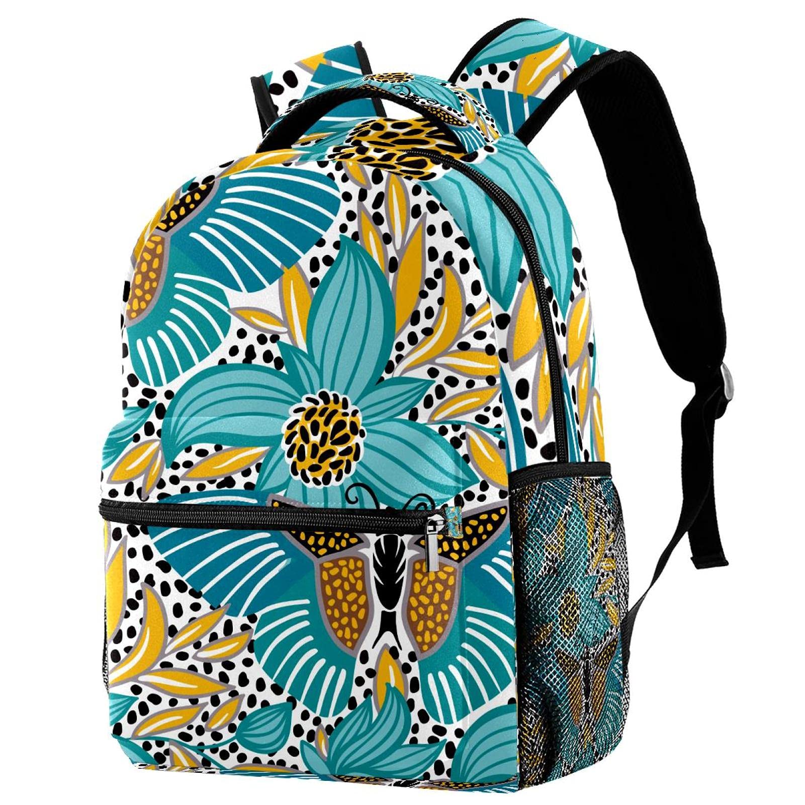 Sac d'école bleu papillon durable pour soulager le dos - 7
