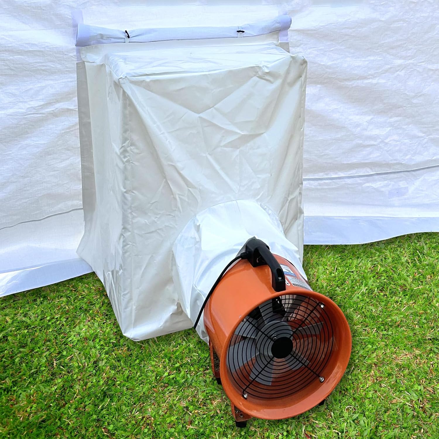 Cootentler Air Draft Device Connection for Connecting Booth and Exhaust Fan, Better Filter Out Overspray & Odor(Exhaust Fan is Exclude, White)