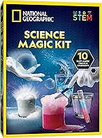 National Geographic Blue Marble Magic Chemistry Set - 10 Magic Tricks STEM Science Experiments Kit for Kids 8-12