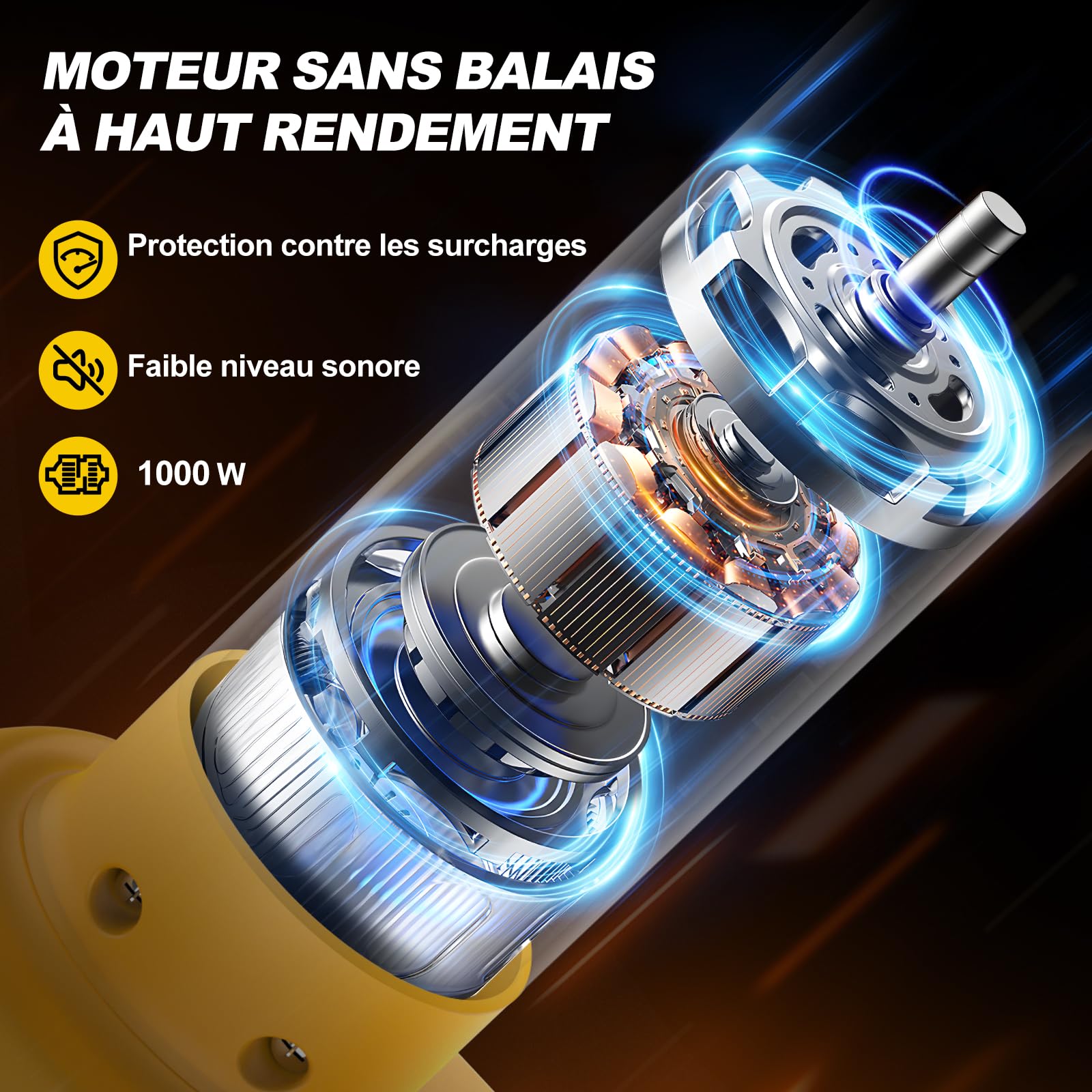 Secateur Electrique sans Fil 50mm, Secateur Electrique Batterie 2 * 2000 mAh, Sécateur électrique avec Écran avec pour la taille, les arbres fruitiers, le jardinage et le vignoble