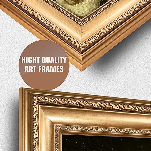 Miniatura 1221 de A&T ARTWORK The Starry Night de Vincent Van Gogh. Tamaño del marco: 36 x 30 pulgadas, tamaño de la imagen: 30 x 24 pulgadas, reproducciones clásicas