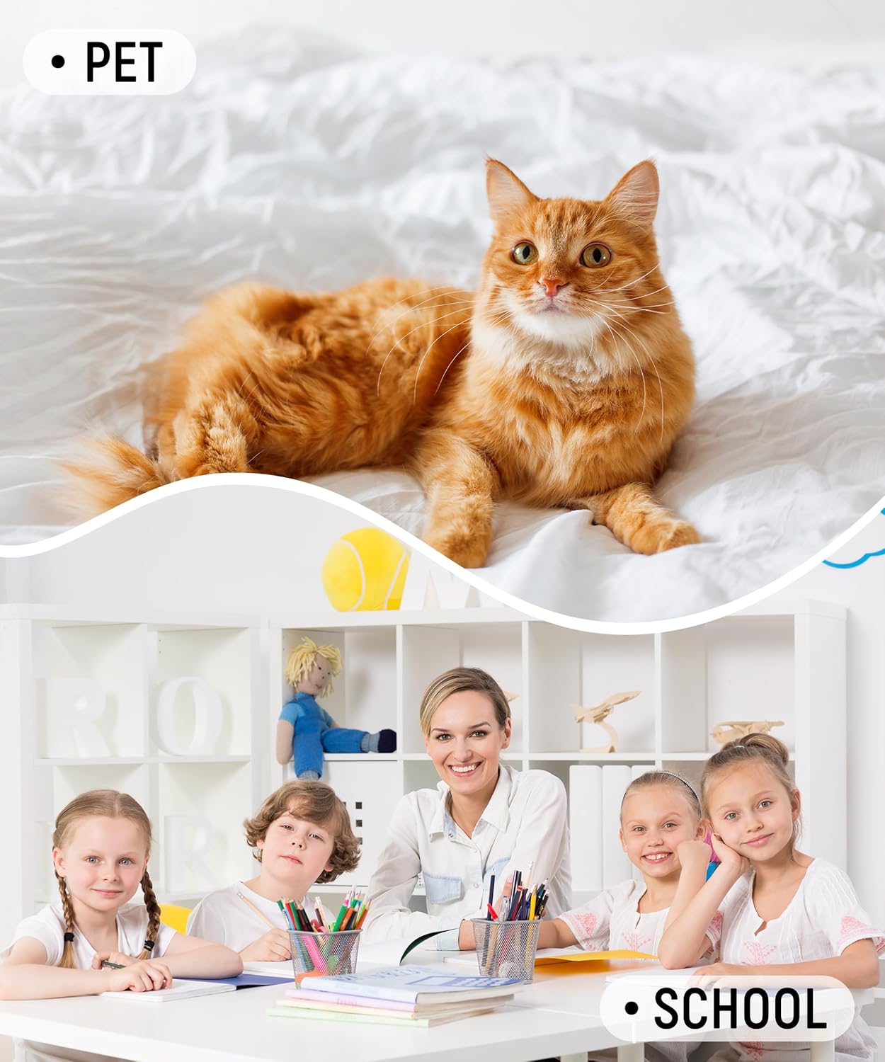 3 Pack AD5000/5500 Replacement Filters Compatible with Air Doctor 5500, 5000, 5500i – 1 Premium Filter + 2 Carbon Filters, Replaces Part # ADF5005, ADF5006, ADF5001