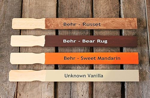 Miniatura 5 de Rewiss - Varillas de pintura de madera para remar de 10 pulgadas, agitadores para paletas de resina o madera para manualidades, marcadores de jardín