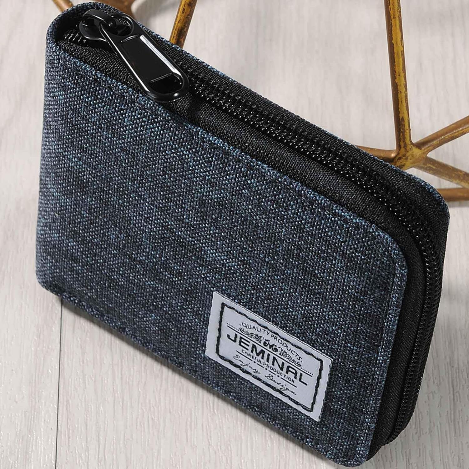 Amazon.com: JEMINAL Zip Short Wallet for Men & Women: Boys
