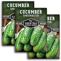 Vista 12 de Semillas de pepino Spacemaster para plantar Variedad compacta autóctona sin OMG para jardines de espacios pequeños – Semillas de jardín