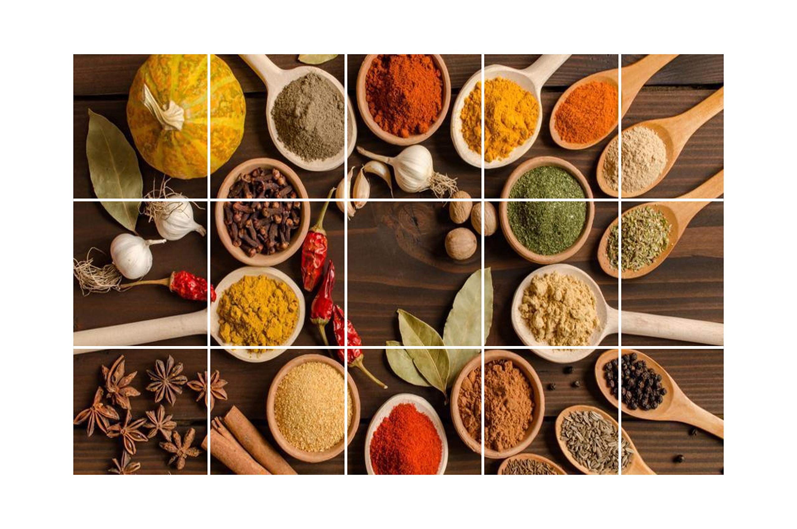 Sticker Hub Different Types of Spices Waterproof and Anti Oil Stain Kitchen Sticker Vinyl Paper Print DKKWS120 (B082G915L2) Amazon Price History, Amazon Price Tracker
