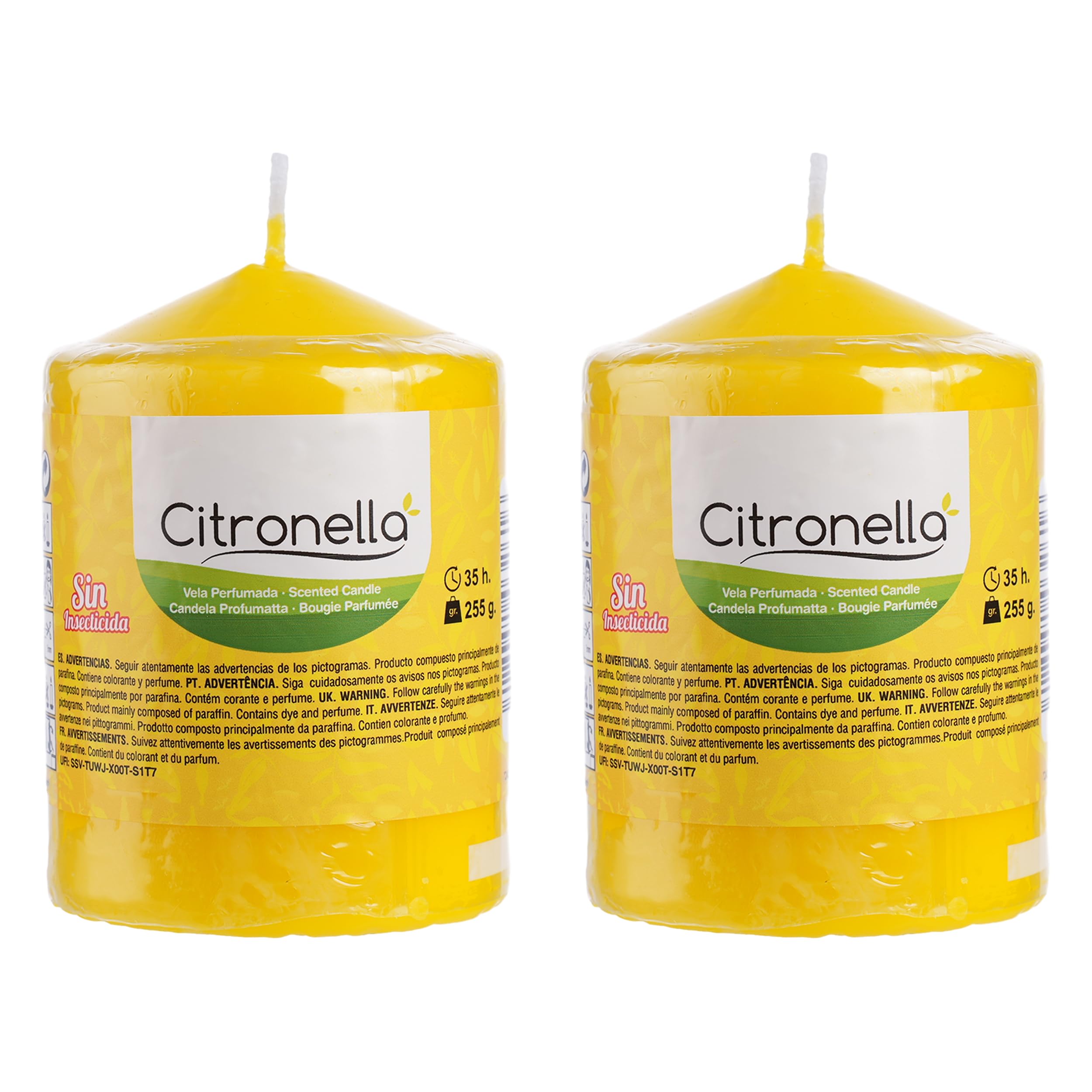 Candele Alla Citronella 2 Pezzi - Profumate, 35 Ore Di Durata, Anti-Zanzare - Foto 12