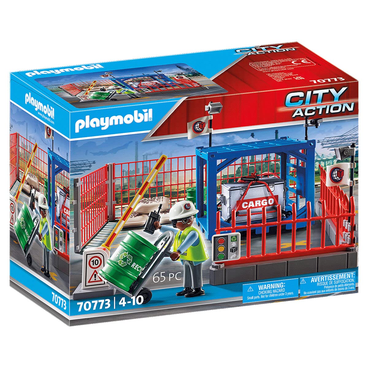 Amazon.com: Playmobil City Action 70773 Freight Storage, for