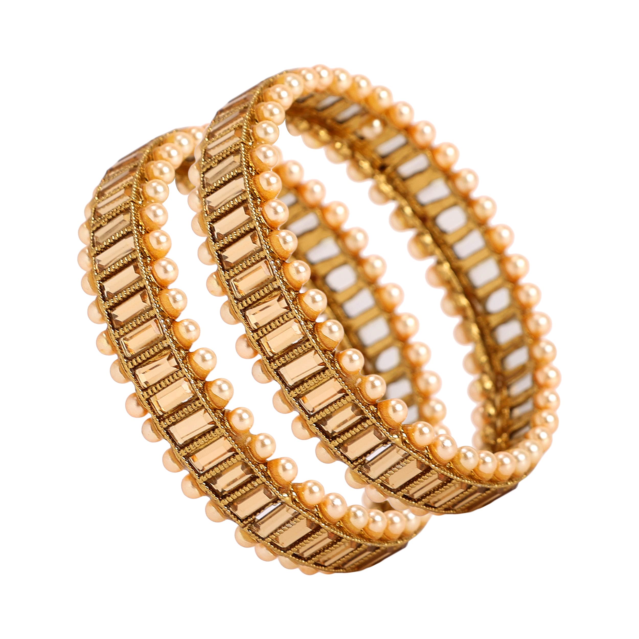 Plated Bangles Set for Women (2.8) - Elegant Jewelry Accessories