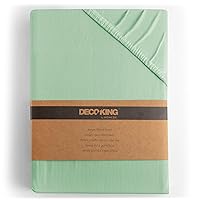 DecoKing Lenzuolo con Angoli Matrimoniale Elasticizzati 140x200