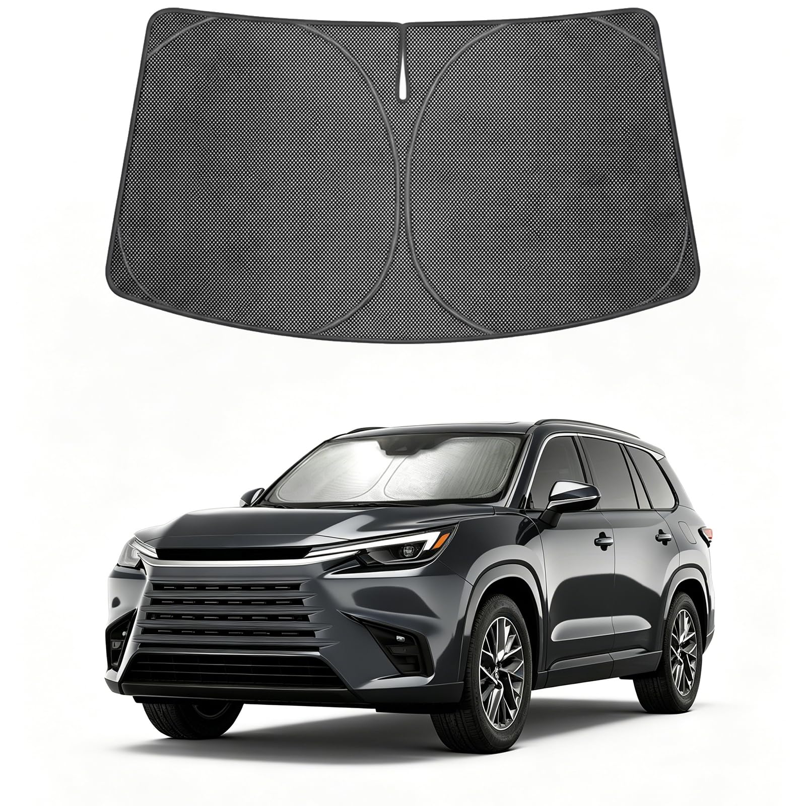Proadsy Custom Fit 2024-2026 Lexus TX Windshield Sun Shade, Blocks Heat