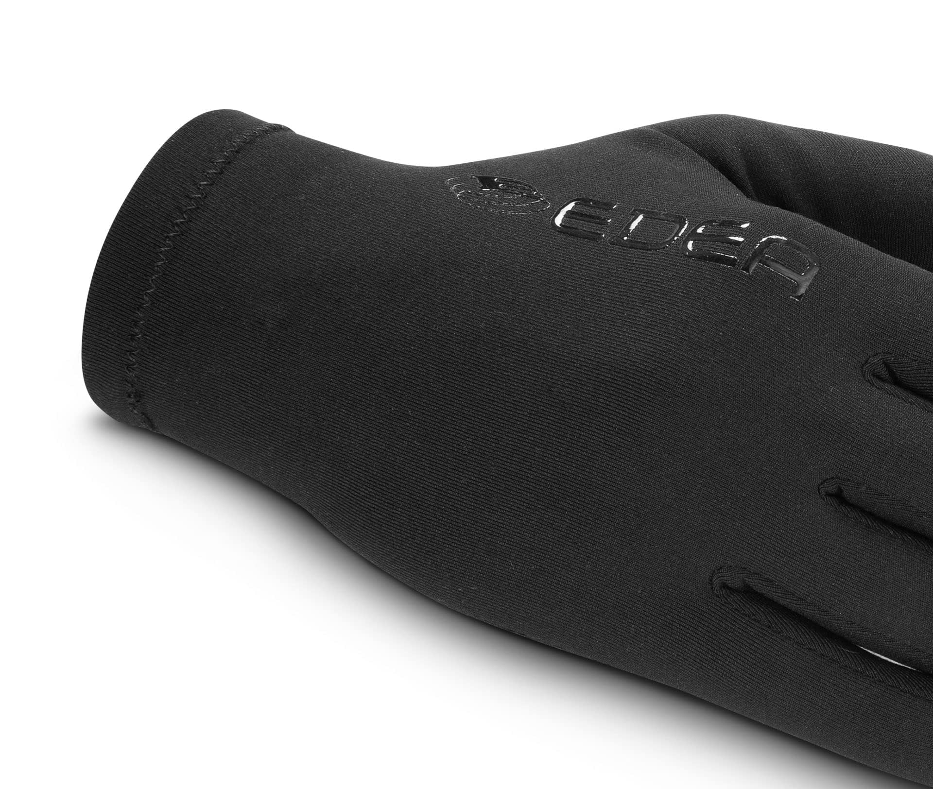 Edea E-Handschuhe PRO, mit Shadow-Logo, Eislaufen, Polyester, Schwarze Farbe, Größe: S