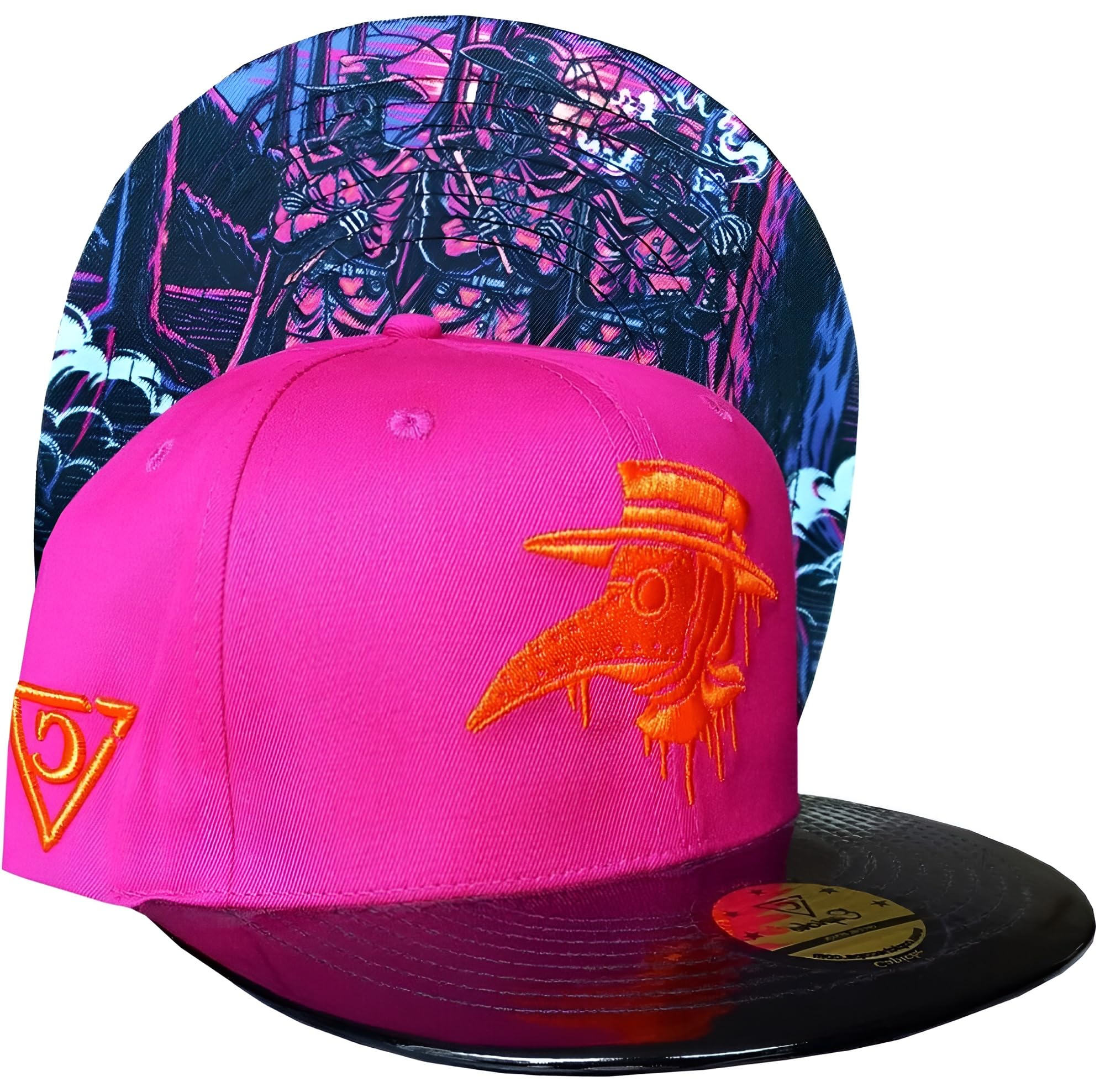 Capiche Unisex Death Plague [99+ Variations] Snapback Cap Men's Cap Baseball Hat Art Brim Men One Size Tattoo Women, One Size