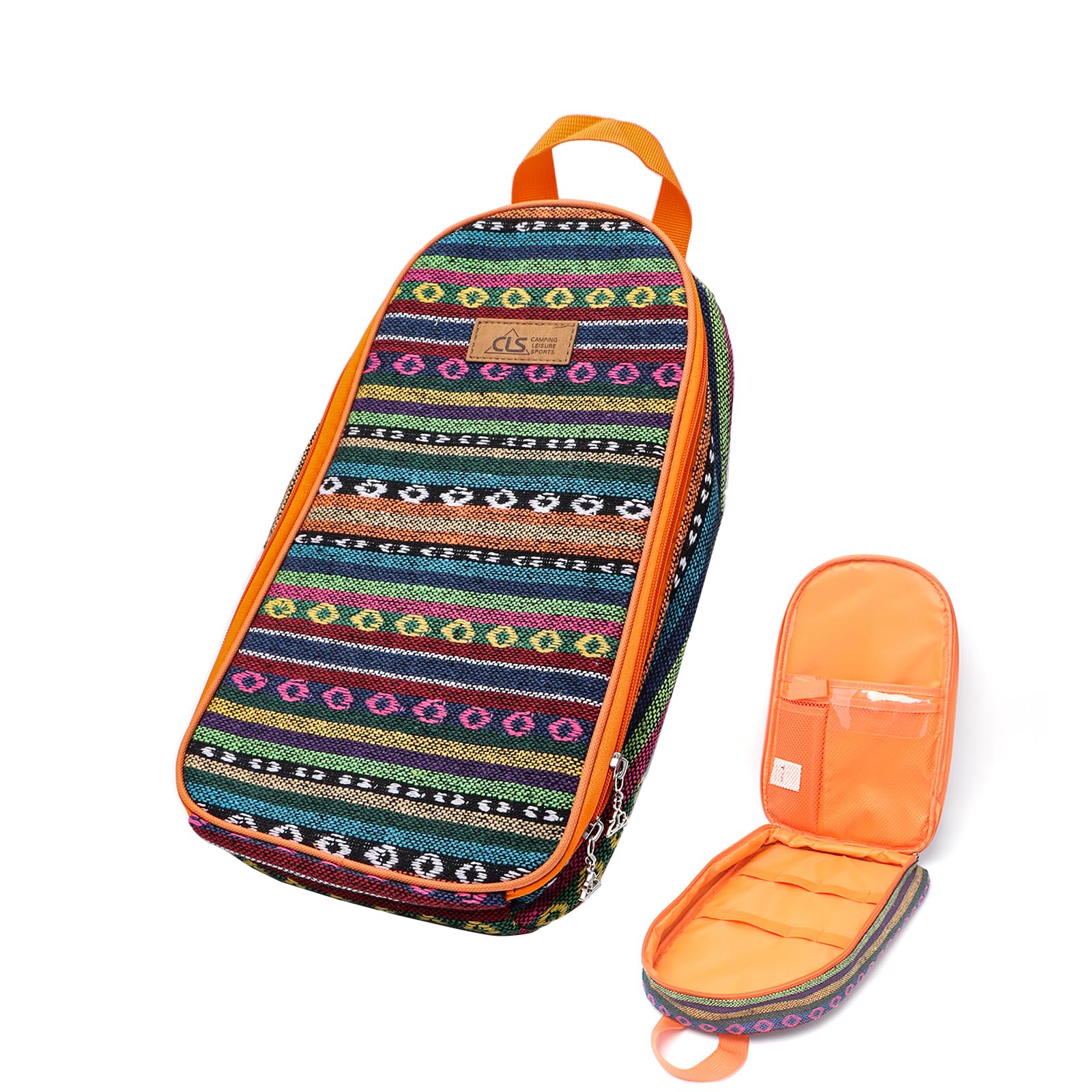 NatSumeBasics Camping Travel Cooking Utensils Organizer Travel Bag Portable Pouch for BBQ Camp Cookware Kitchen Kit