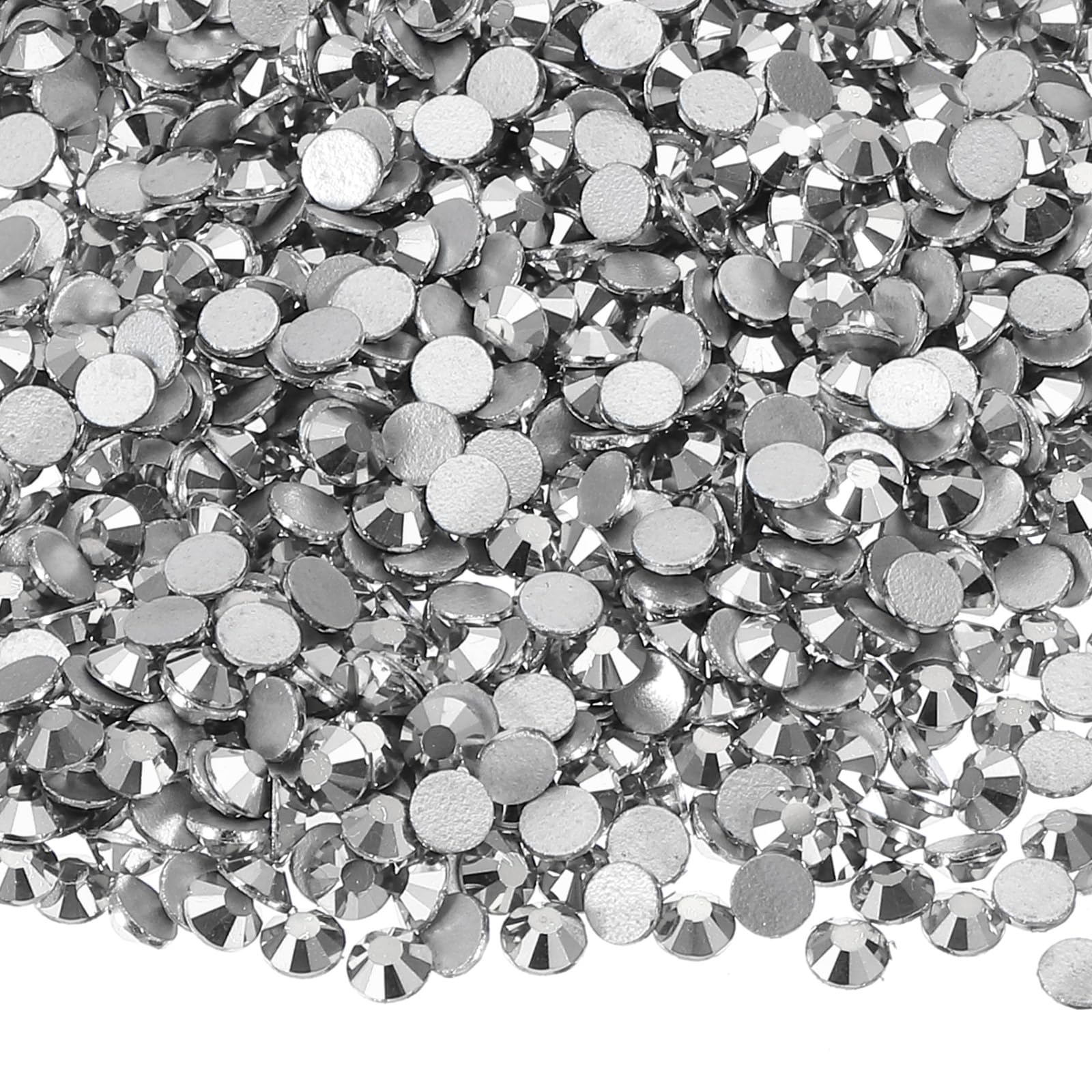PATIKIL 4320Pcs SS10 Round Flatback Crystal 2.8-2.9mm Glass Rhinestones Gems Diamonds for DIY Crafts Clothes Shoes Nail Art Decoration