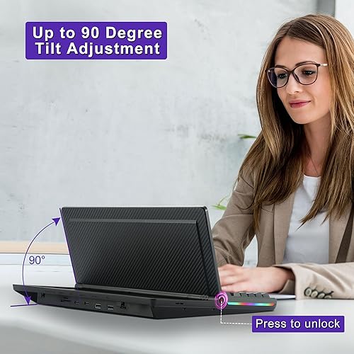 Miniatura 8 de JoyReal Monitor de pantalla táctil portátil para portátil, extensor de pantalla de 12.3 pulgadas, monitor de temperatura VESA, CPU, PC, segunda