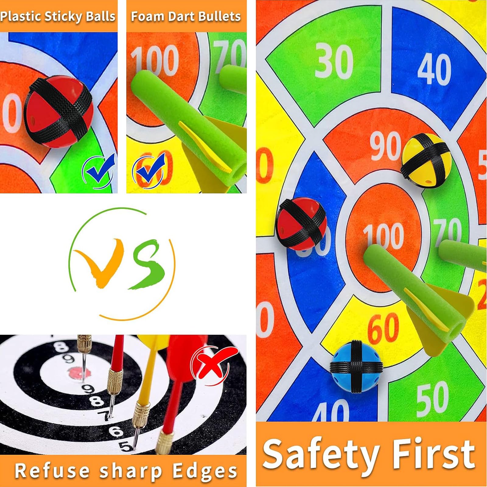 Jeu De Fléchettes Pour Enfants À Balles Collantes