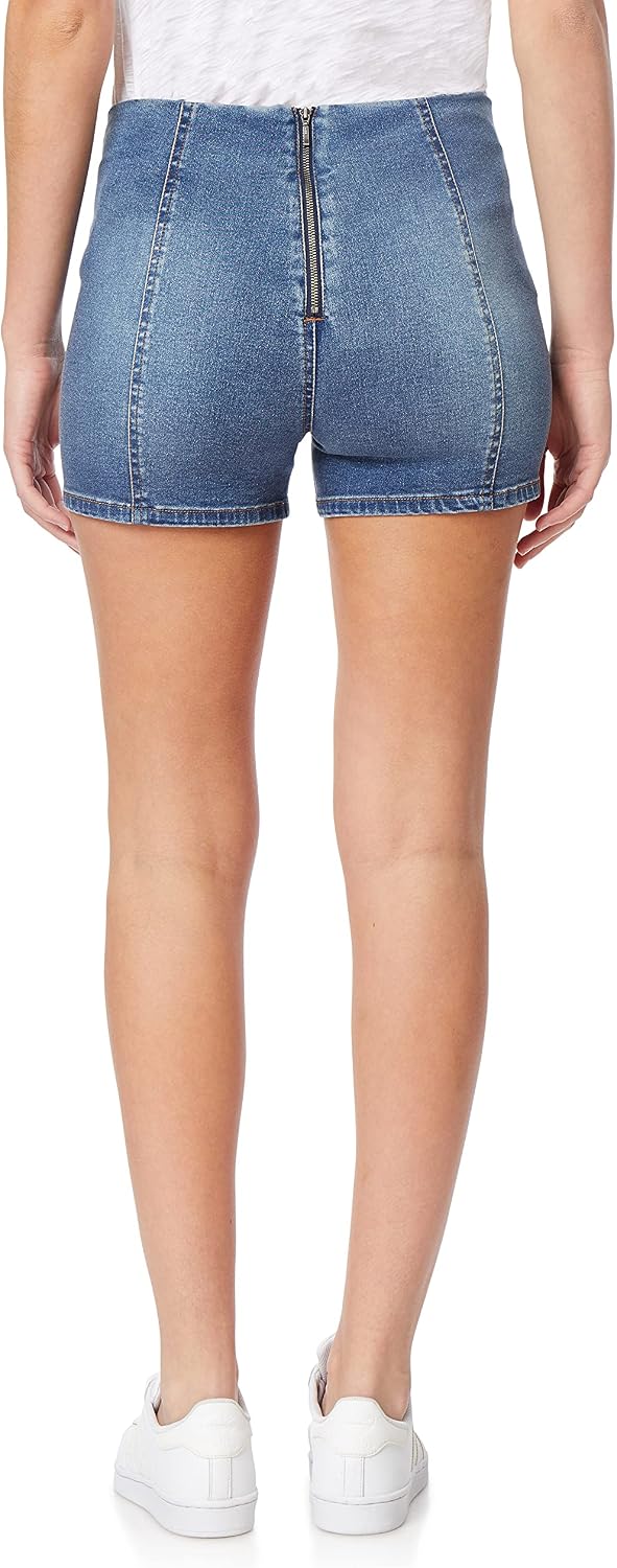 WallFlower Women's Pull on Denim Shorts 3" High-Rise Insta Soft Juniors