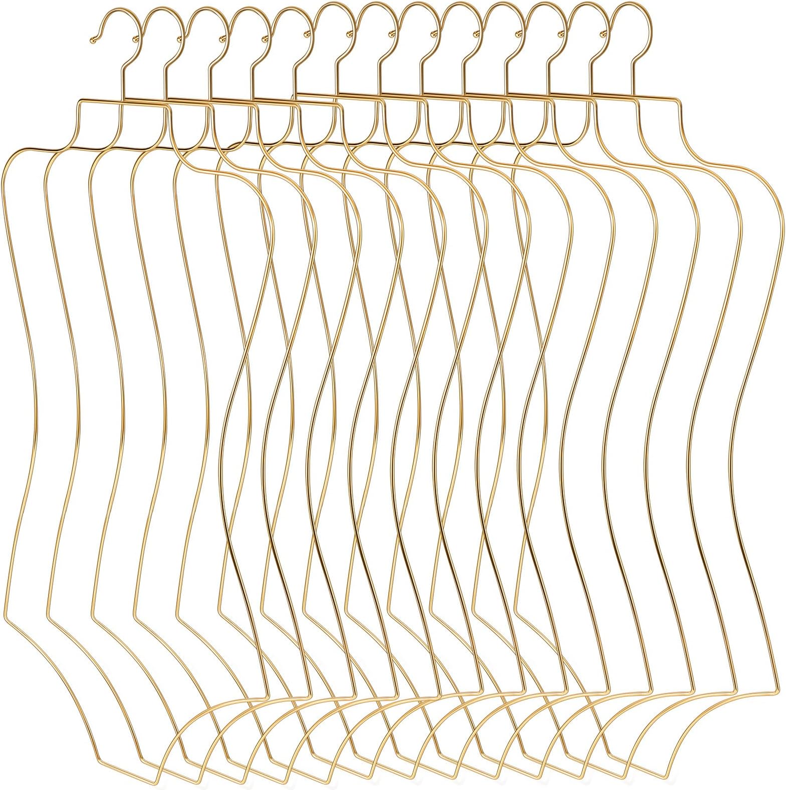 Taiyin Body Shape Bikini Hanger Wire Lingerie Hangers for Display Swimsuit Bathing Suit Swimwear Clothes Coat Slip Dress