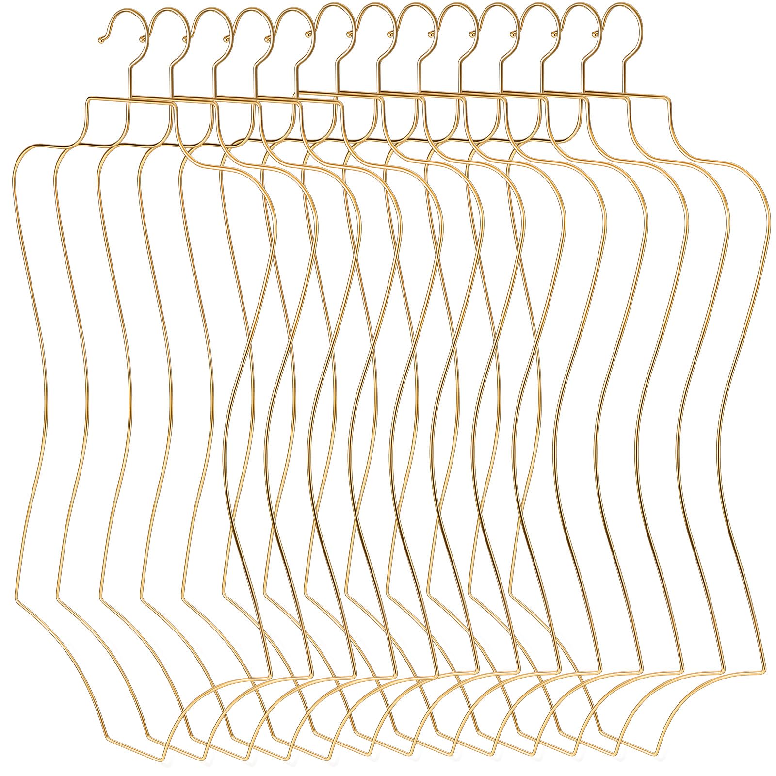 Taiyin Body Shape Bikini Hanger Wire Lingerie Hangers for Display Swimsuit Bathing Suit Swimwear Clothes Coat Slip Dress