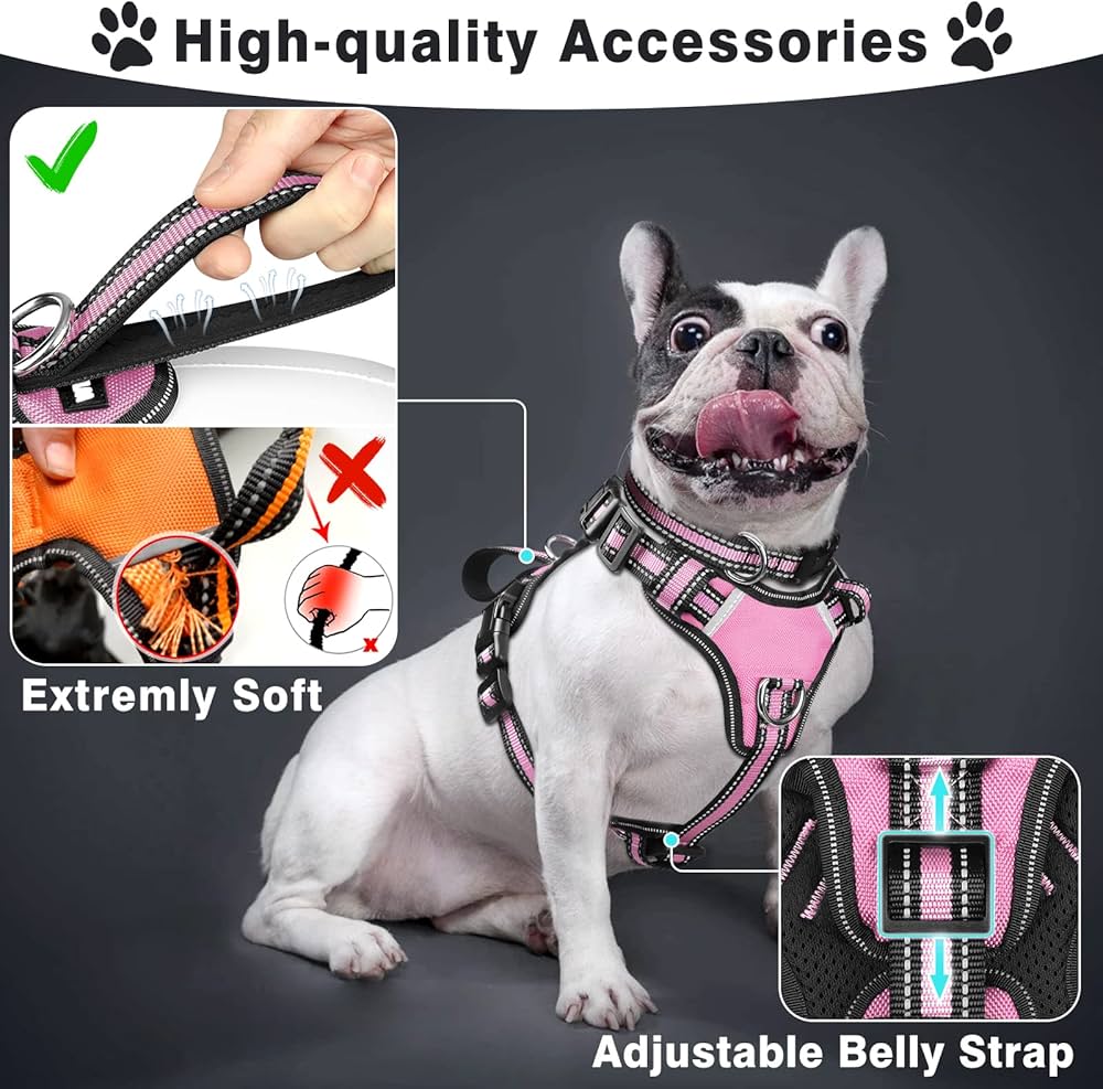 からの WINSEE Pet Harness Collar and Leash Set， Allinone Reflective Dog