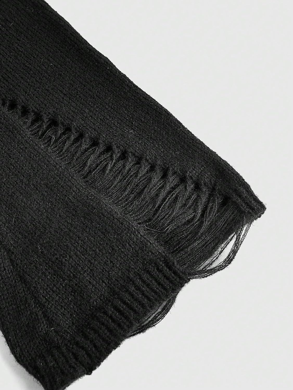 SOLY HUX Women's Cold Shoulder Ripped Sweater Goth Punk Long Sleeve Fitted Jumper Pullovers - Image 6