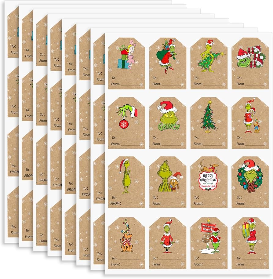 amazon-com-christmas-gift-labels-stickers-self-adhesive-christmas-gift-stickers-gift-wrap-name-tags-for-christmas-gift-decorations-16-style-128-total-aaa-health-household