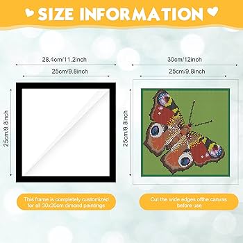 Amazon.com: Macarrie 6 Pcs Diamond Art Frames Magnetic 12 x