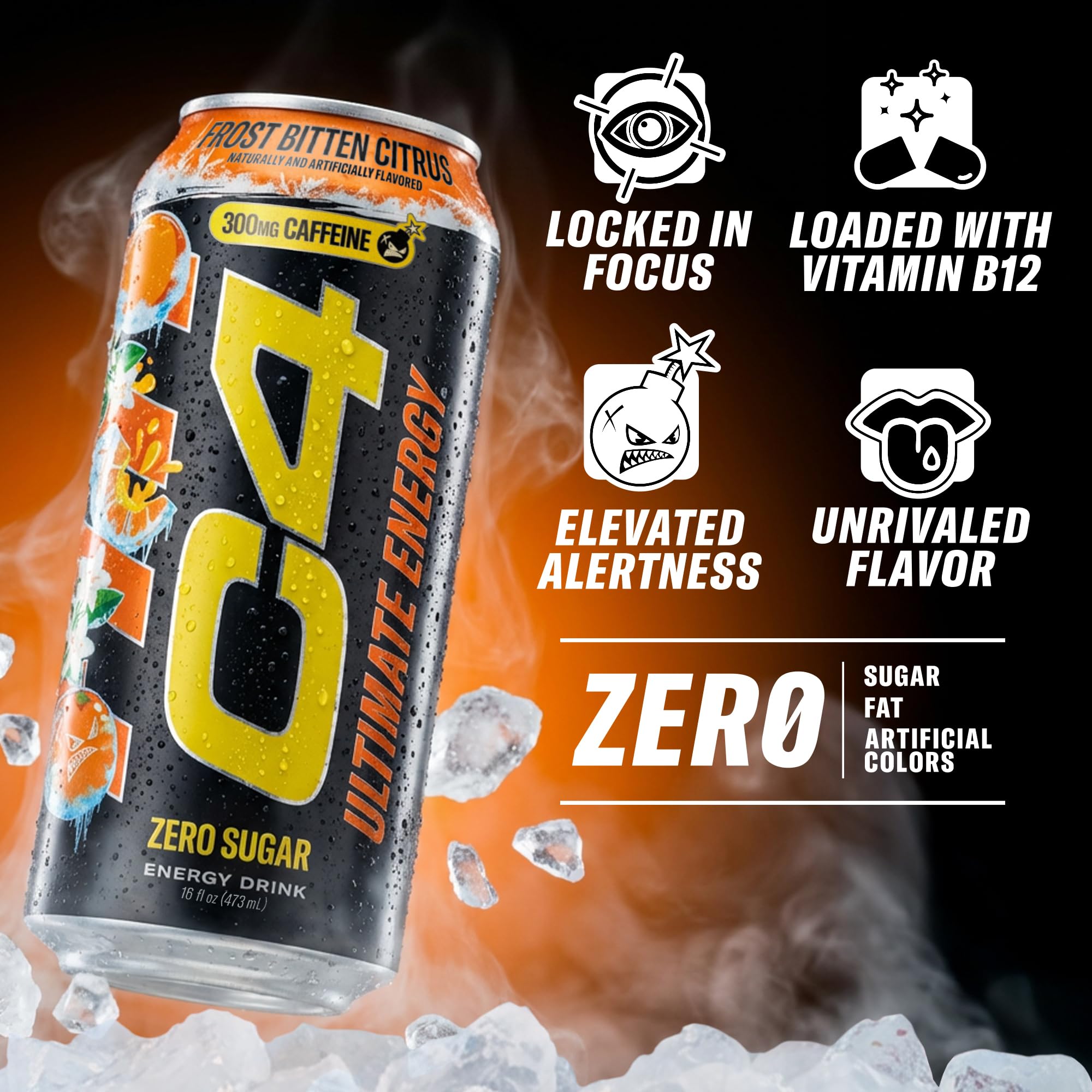 Amazon.com: C4 Ultimate Energy Drink, 300mg Caffeine, Zero Sugar