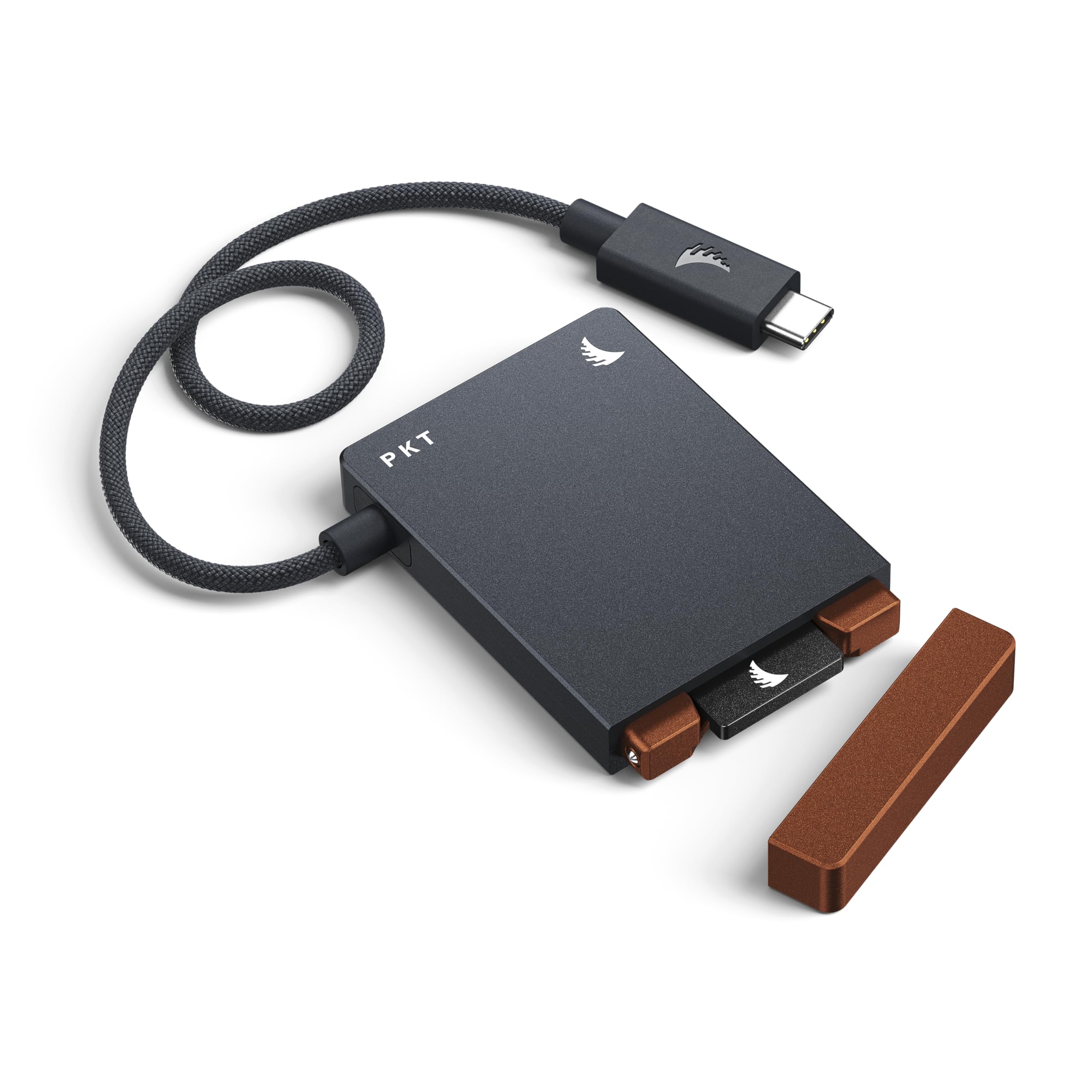 Angelbird Lettore di schede PKT CFexpress A - per schede di memoria CFexpress Tipo A - Trasferimento dati veloce, offload ininterrotto - Aggiornamenti Firmware sicuri