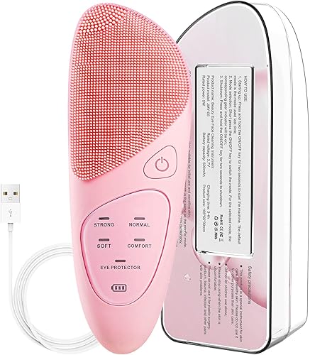 Miniatura 7 de Cepillos faciales de silicona para limpieza y exfoliación, cepillo eléctrico impermeable, cepillo exfoliante facial sónico, cepillo exfoliante