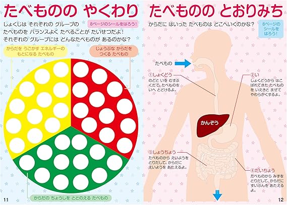 Amazon 食育シールブック シール ステッカー おもちゃ Amazon 食育シールブック シール ステッカー おもちゃ