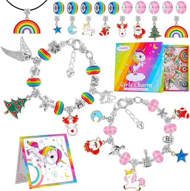 Cadeau Fille Licorne Jouet Fille 3 4 5 6 7 8 9 10+ Ans, Bijoux Enfants Fille Bracelet, Idee Cadeau Ado Activites Manuelles...